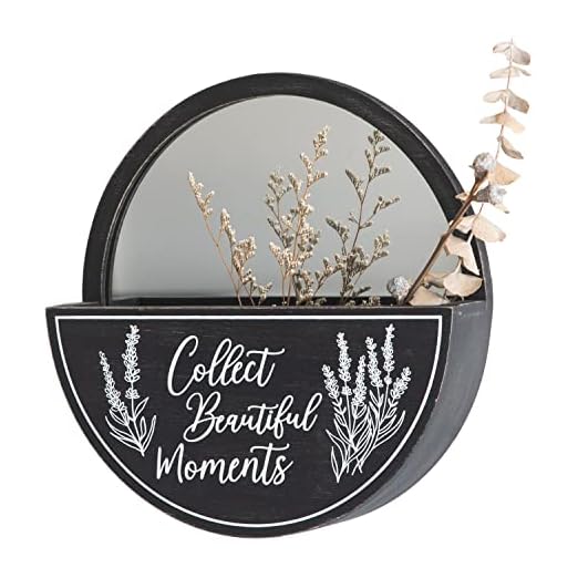 event rental, rent equipment for your party, COLLECTIVE HOME Mail Organizer with Mirror, Wall Pocket, Wood Wall Hanging Decor, Wooden Mail Holder, Collect Beautiful Moments, Decorative Accent Mirror for Foyer, Bathroom, Bedroom. (Black)