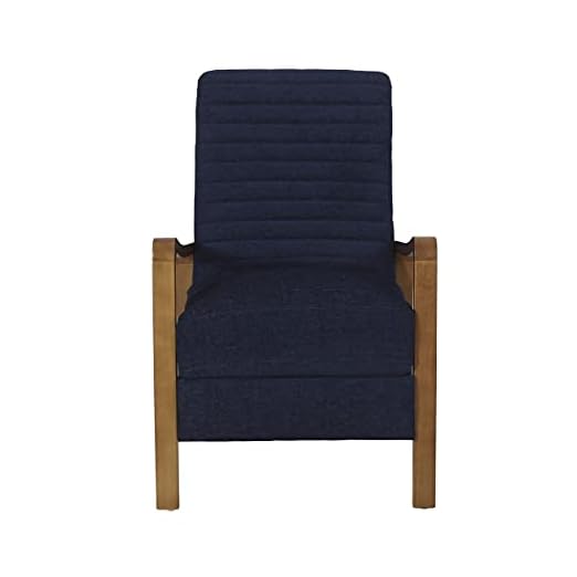 event rental, rent equipment for your party, Christopher Knight Home Munro Recliner, Navy Blue + Teak