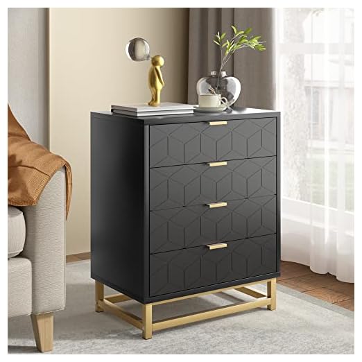event rental, rent equipment for your party, GAOMON Black 4 Drawer Dresser for Bedroom, Wood Chest of Drawers with Metal Legs, Modern Storage Dresser Chest Cabinet Organizer, Large Dresser for Living Room, Hallway, Closet