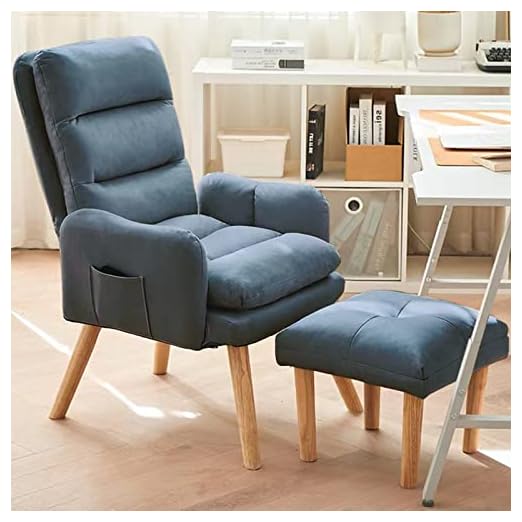 event rental, rent equipment for your party, Gnyonat Accent Chair with Ottoman,Living Room Chairs,Reading Chairs for Bedroom Comfy,Soft Fabric Reading Chair (Blue)
