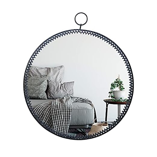 event rental, rent equipment for your party, LONGWIN Black Hanging Wall Round Mirror Decor Geometric Circle Mirror for Bathroom Bedroom Living Room 10.2inch