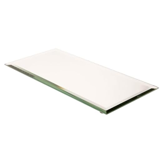 event rental, rent equipment for your party, Plymor Rectangle 5mm Beveled Glass Mirror, 6 inch x 12 inch (Pack of 6)