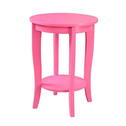 event rental, rent equipment for your party, Convenience Concepts American Heritage Round End Table, Pink