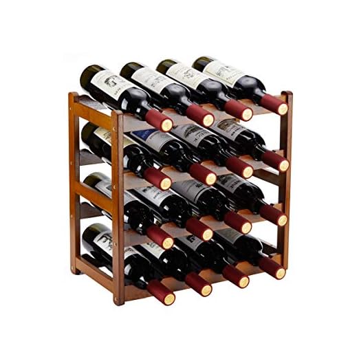 event rental, rent equipment for your party, Homevany Bamboo Wine Rack,4 Tier, Wine Bottle Holder, Hold 16 Bottles for Home Kitchen, Dinging Room, Pantry, Cabinet, Bar