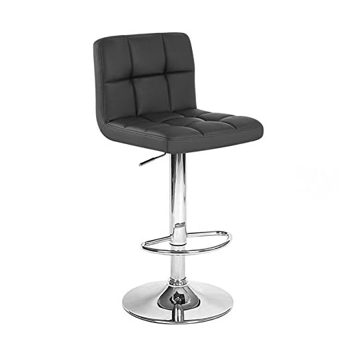 event rental, rent equipment for your party, Roundhill Furniture Swivel Black Bonded Leather Adjustable Hydraulic Bar Stool, Set of 2